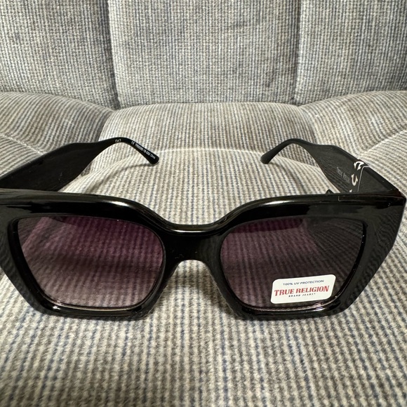 TRUE RELIGION LOGO AUTHENTIC!! Sunglasses WOMEN MEN COLOR BLACK - Picture 9 of 11